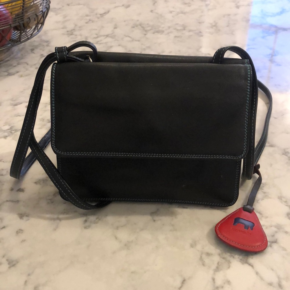 Mywalit Leather crossbody wallet